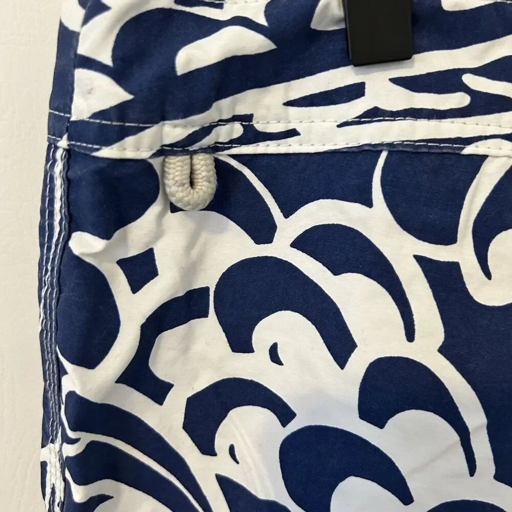 MEN'S SWIM TRUNKS: J.Crew The Original Longboard Solid Navy Surf Board Shorts 34